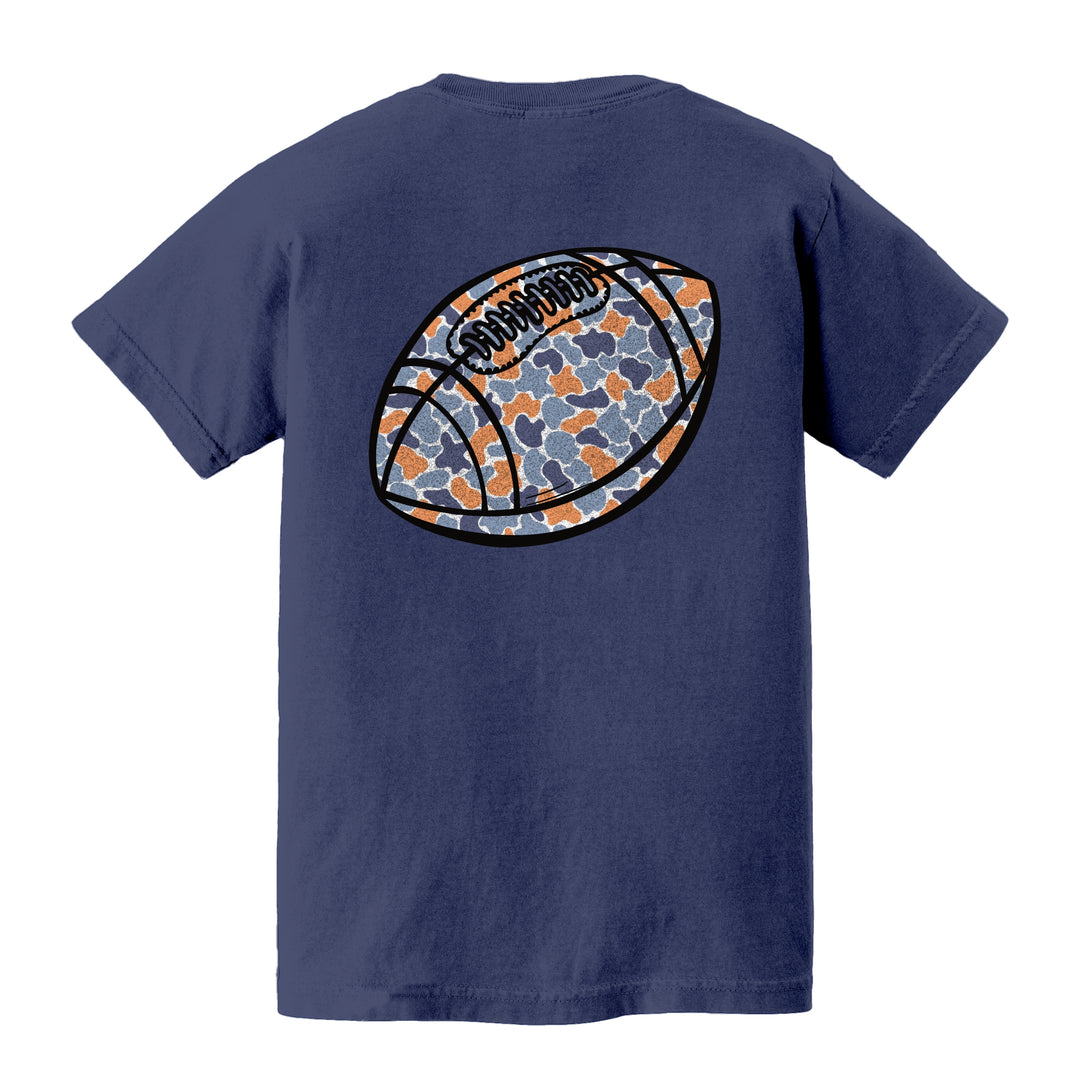 Camo Football (Navy blue/orange)