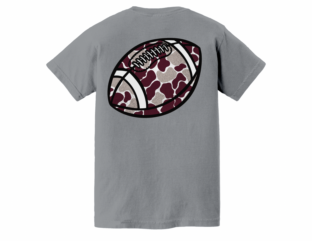 Camo Football (maroon/gray)