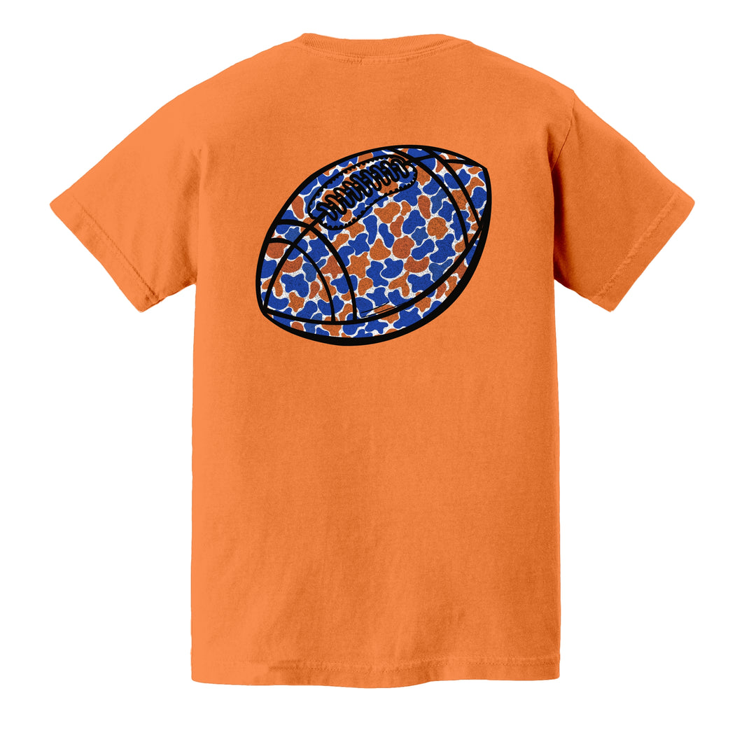 Camo Football (orange/blue)