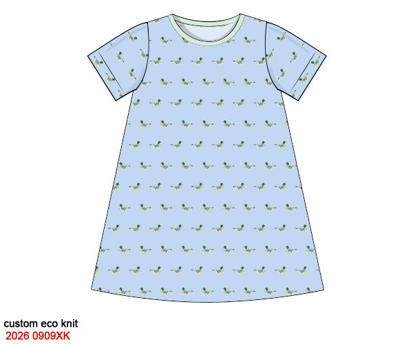 PREORDER 12: COLORFUL MALLARDS GIRLS PLAY DRESS