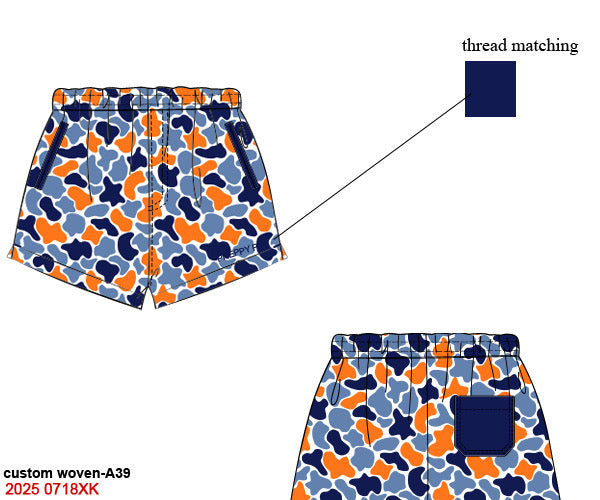 Navy/orange