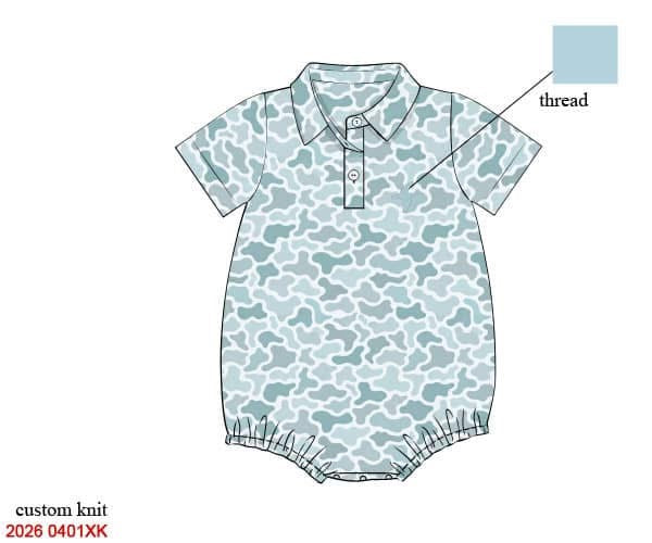 PREORDER 12: PROPER POLOS BLUE CAMO POLO BUBBLE