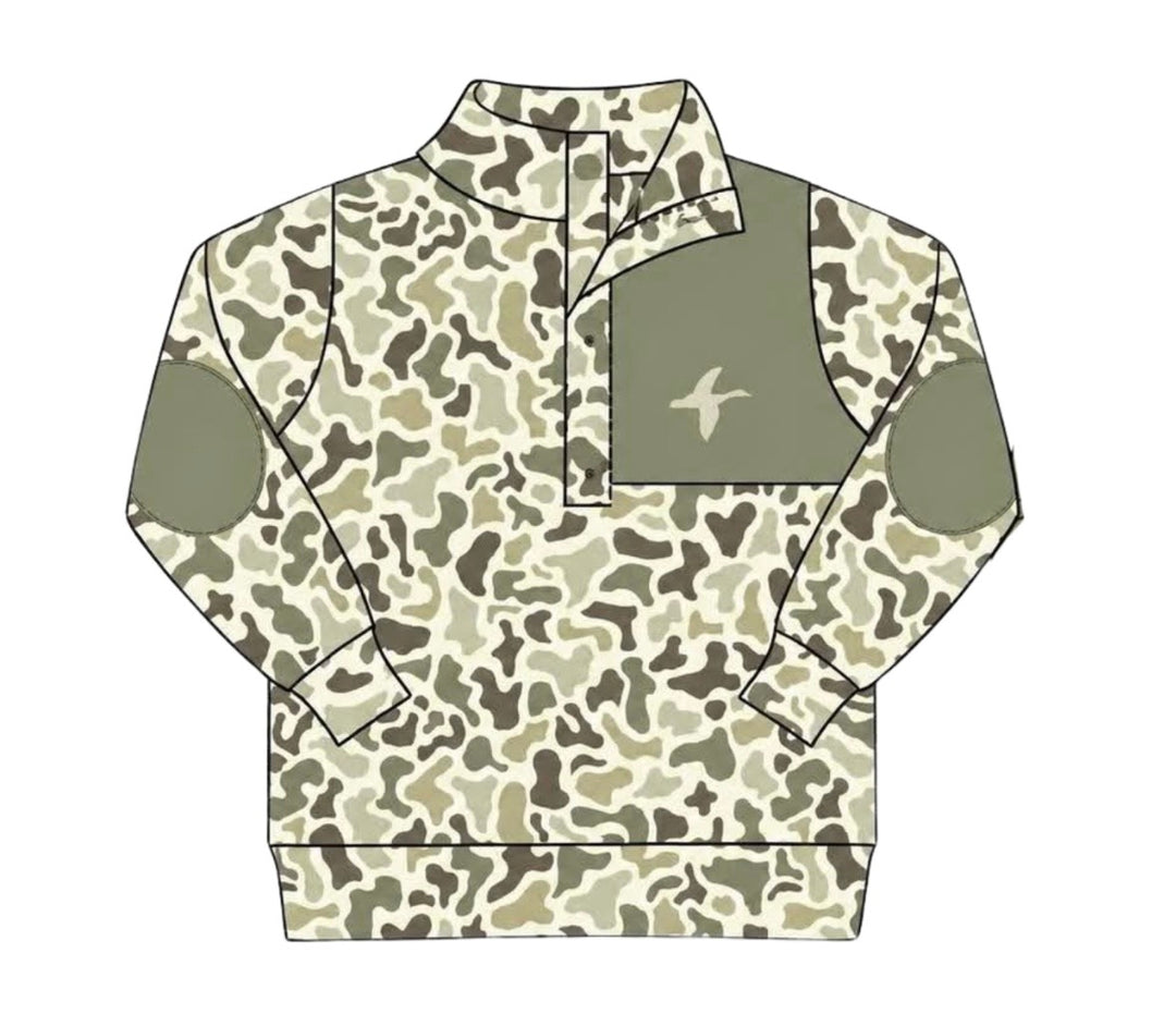 PREORDER 9: BAYLORS CAMO QUARTER-ZIP