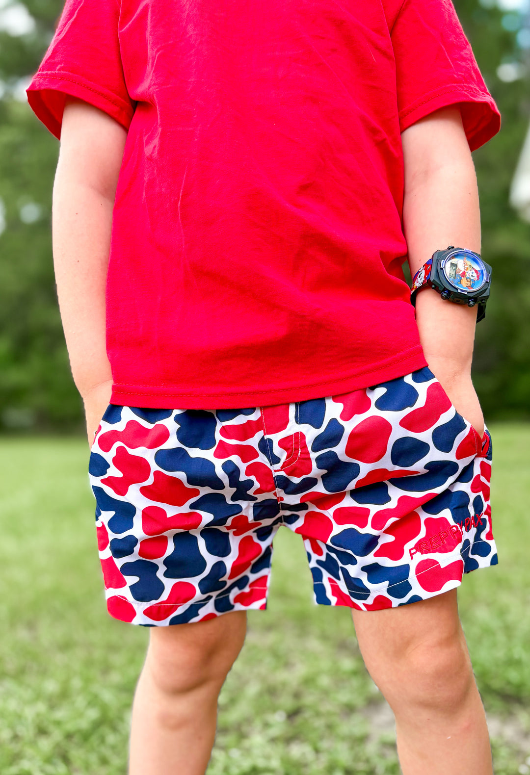 Navy/Red