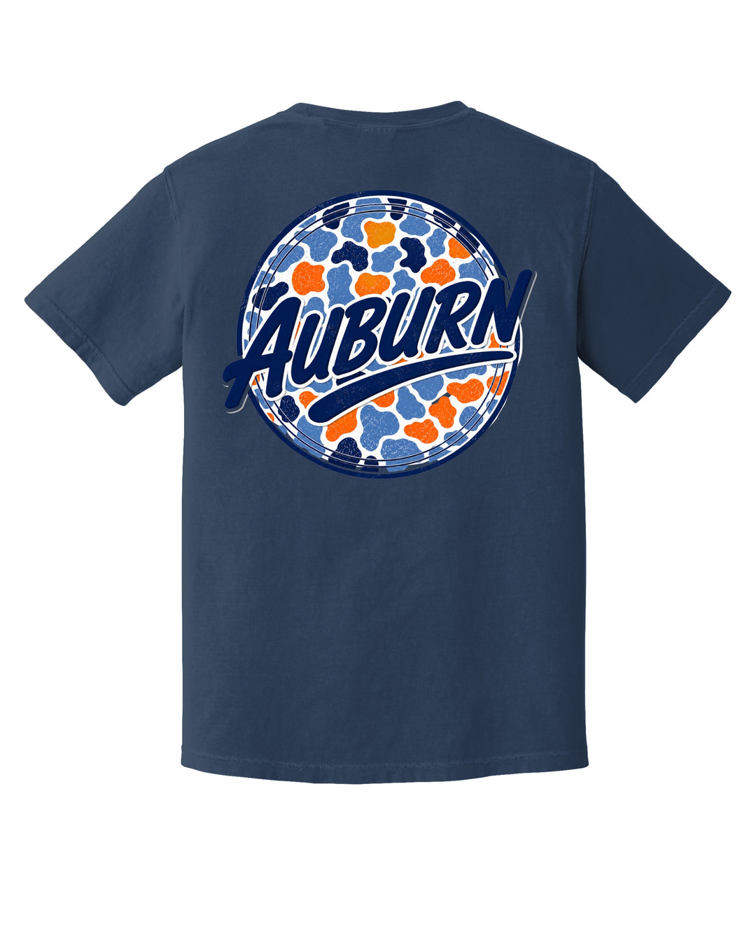 NAVY/ORANGE CAMO TEE CC