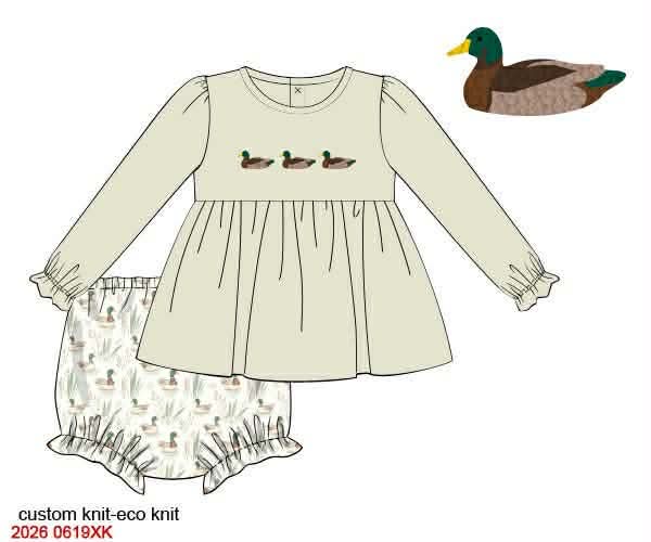 PREORDER 9: MALLARD BASIC GIRL DIAPER SET