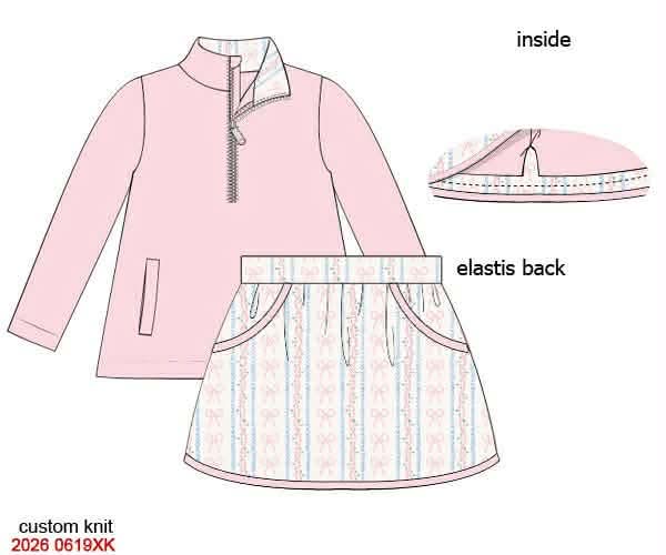 PREORDER 9: PINK SKORT SET