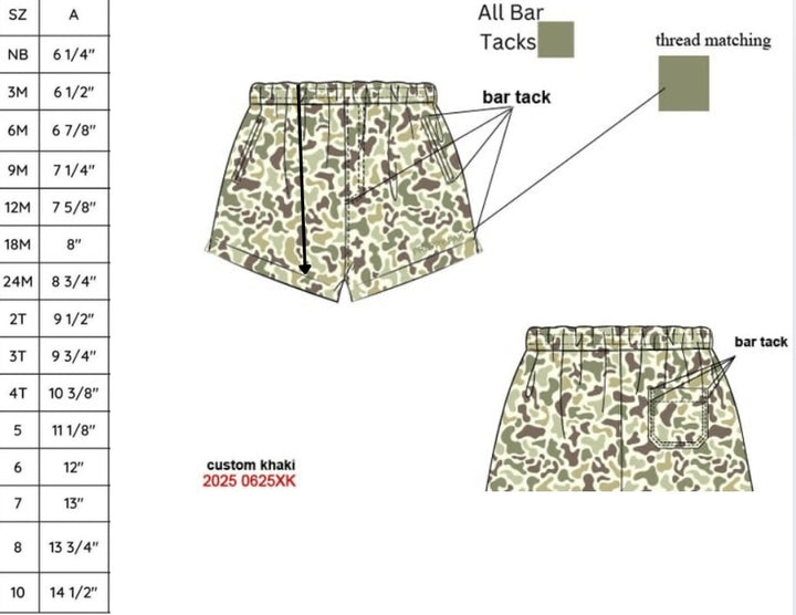 BAYLORS CAMO SHORTS