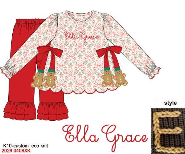 PREORDER 8: GINGERBREAD & BOWS SET
