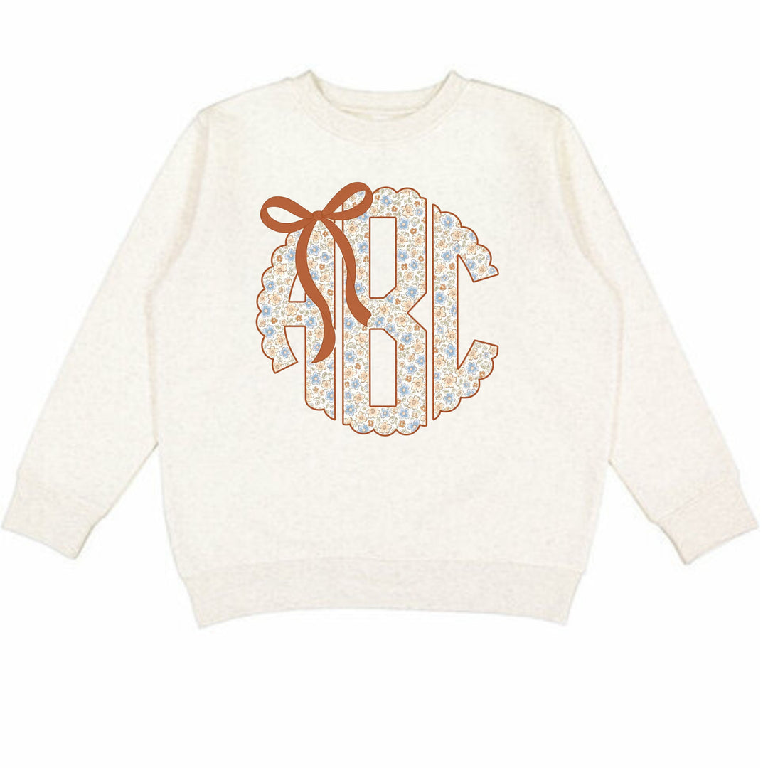 FALL FLORAL MONO CREWNECK