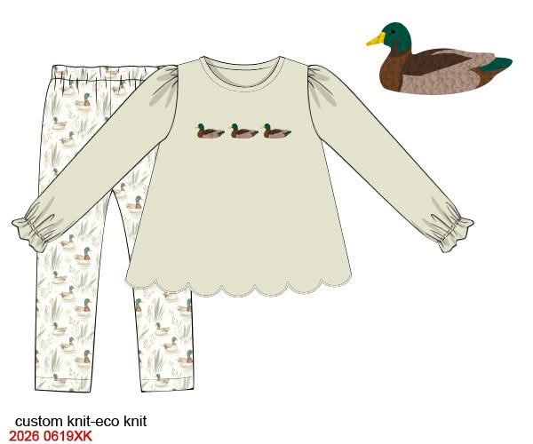 PREORDER 9: MALLARD BASIC GIRLS PANTS SET
