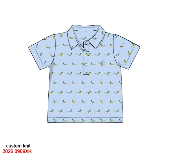 PREORDER 12: COLORFUL MALLARDS BOYS POLO