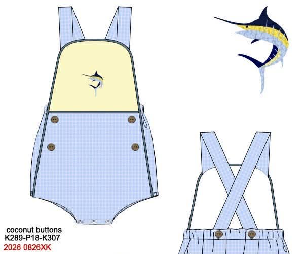 PREORDER 12: FRENCH KNOT MARLINS BOYS BUBBLE