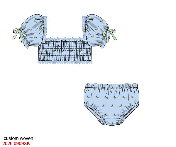 PREORDER 12: COLORFUL MALLARDS SWIM GIRLS 2 PIECE