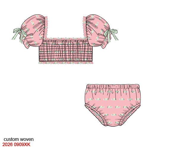 PREORDER 12: COLORFUL FISHIES GIRLS 2 PIECE SWIM